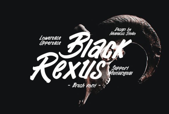 Black Rexus: Bold Brush Typography