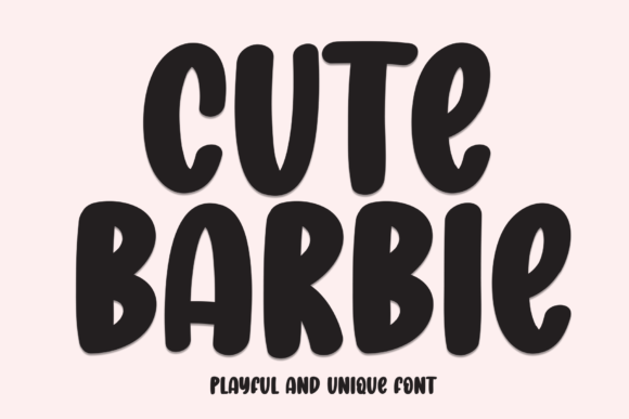 Cute Barbie: A Playful Font for Modern Design