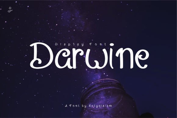 Darwine: The Quirky Display Font for Playful Designs