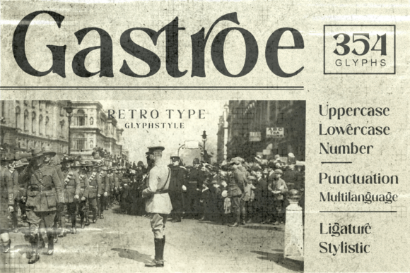 Gastroe: Stylish Retro Charm for Modern Brands