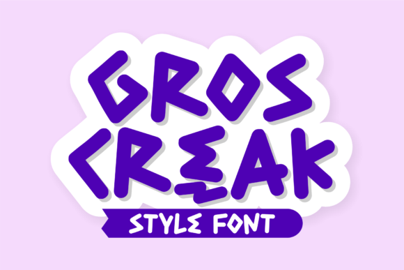 Gros Creak: A Playful Script Font for Modern Creators