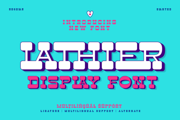 Lathier: Bold Display Font for Creative Design