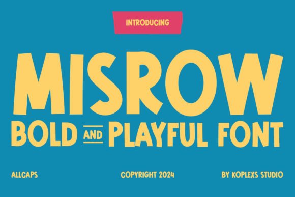 Misrow Bold: Balancing Playful Serif Design with Professional Impact