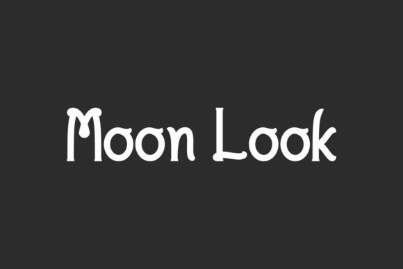 Moon Look: A Playful Display Font for Creative Projects