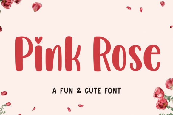 Pink Rose: Strategic Typography for Distinctive Brand Communication
