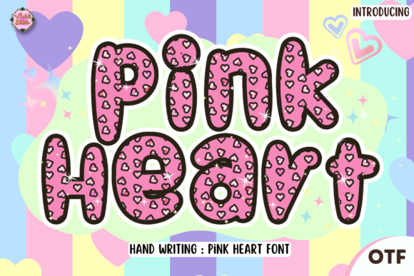 Pinkheart: A Festive Hand-Lettered Font