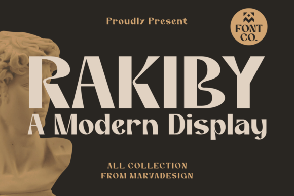 Rakiby: Modern Display Font for Bold Designs