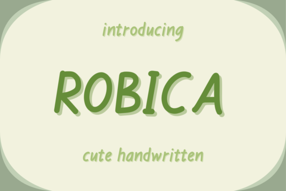 Robica: A Quirky Display Font for Bold Designs